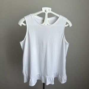 NWT Michael Kors Women’s White Tank Top L